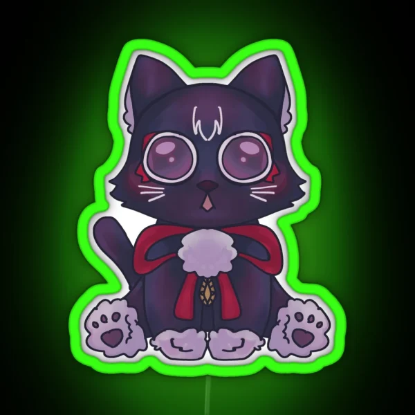 Scaramouche Cat RGB Neon Sign