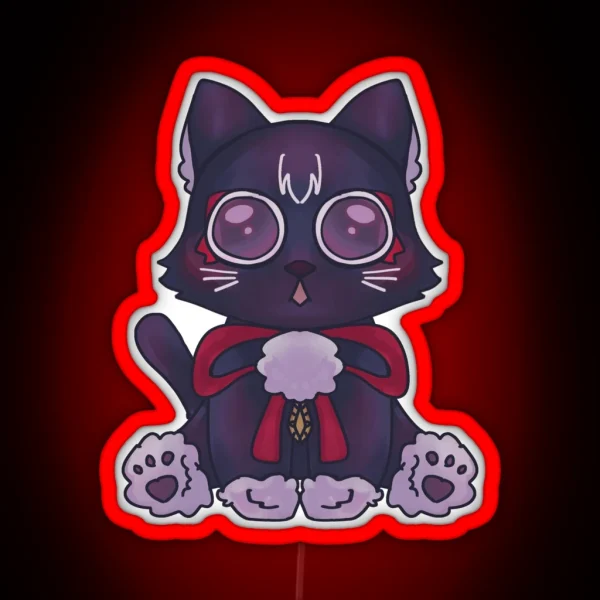 Scaramouche Cat RGB Neon Sign