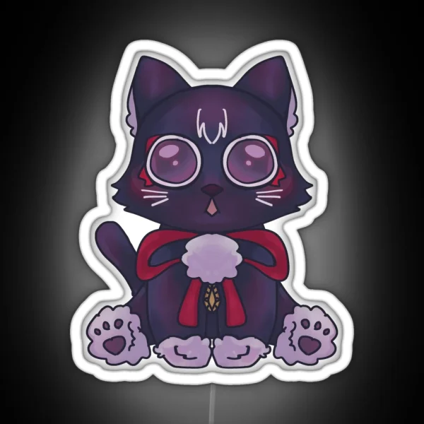 Scaramouche Cat RGB Neon Sign