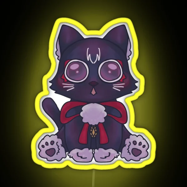 Scaramouche Cat RGB Neon Sign