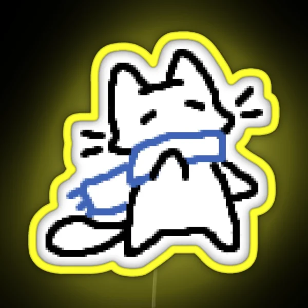 Scarf Kitty RGB Neon Sign