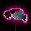 RGB LED canvas art for dramatic scene child crying mood