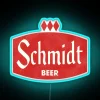 Vintage retro defunct brewery beer logo nostalgic glowing neon sign decoration