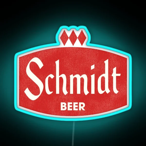 Schmidt Beer Retro Defunct Brewing RGB Neon Sign