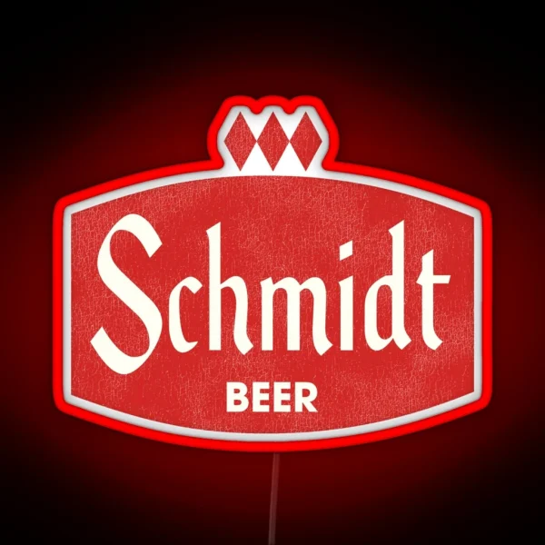 Schmidt Beer Retro Defunct Brewing RGB Neon Sign