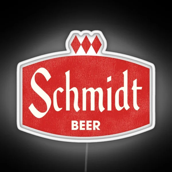 Schmidt Beer Retro Defunct Brewing RGB Neon Sign