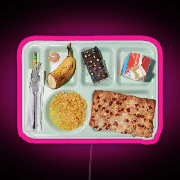 School Lunch RGB Neon Sign