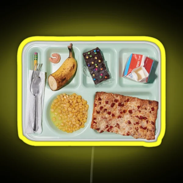 School Lunch RGB Neon Sign