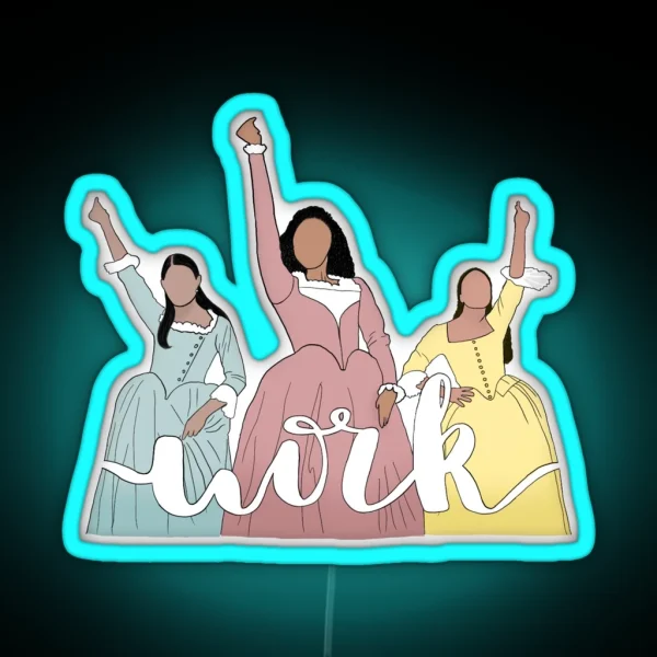 Schuyler Sisters RGB Neon Sign