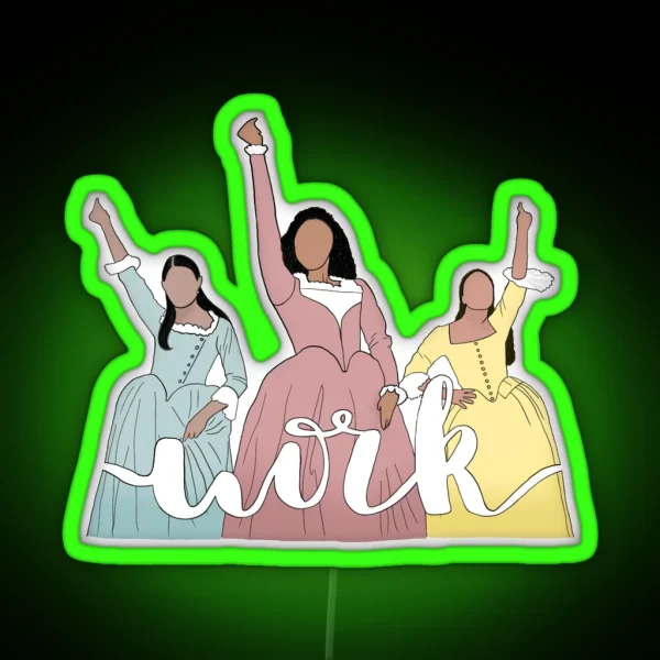 Schuyler Sisters RGB Neon Sign