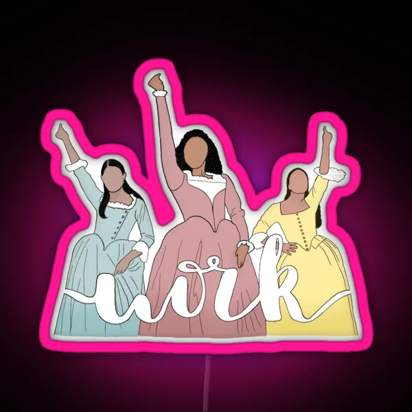 Schuyler Sisters RGB Neon Sign