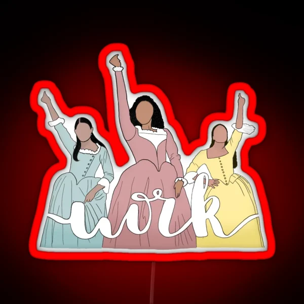 Schuyler Sisters RGB Neon Sign