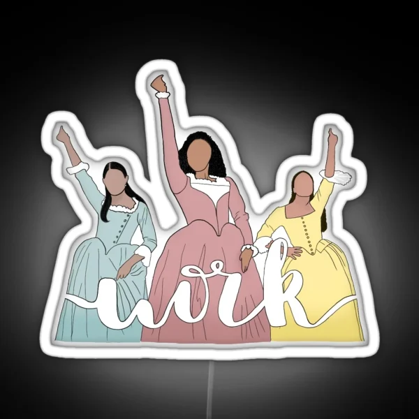 Schuyler Sisters RGB Neon Sign