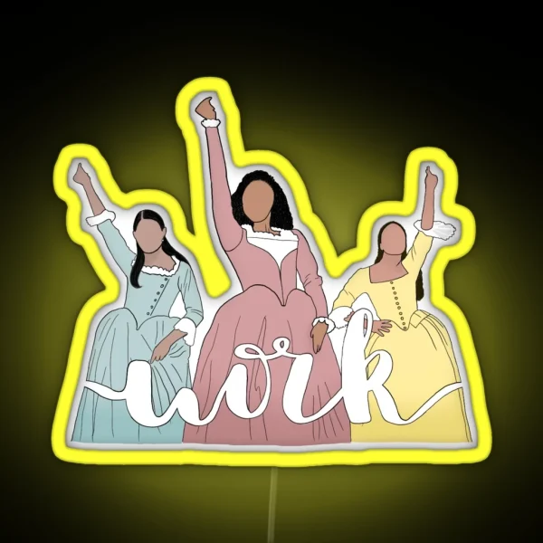 Schuyler Sisters RGB Neon Sign