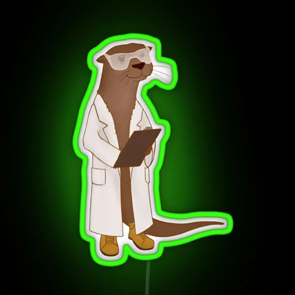 Science Otter RGB Neon Sign