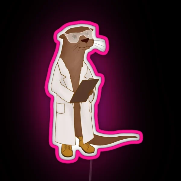 Science Otter RGB Neon Sign
