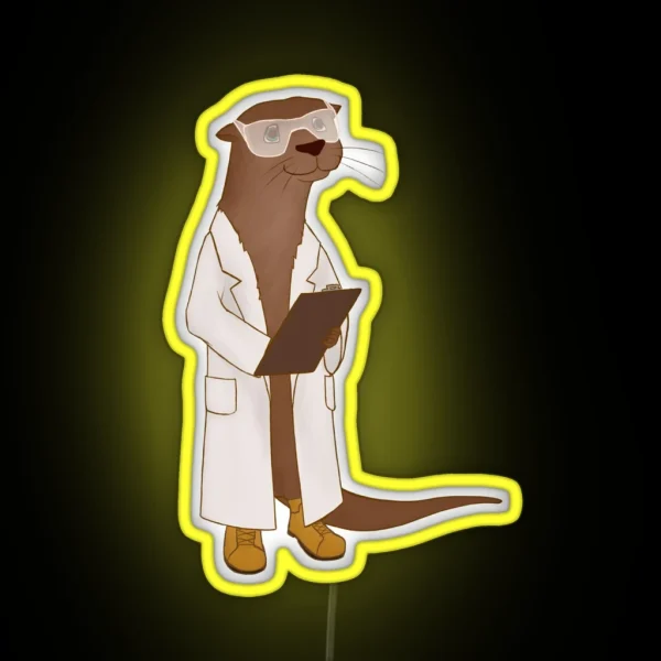 Science Otter RGB Neon Sign