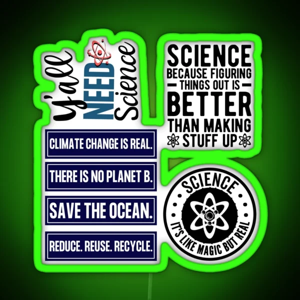 SCIENCE PACK RGB Neon Sign
