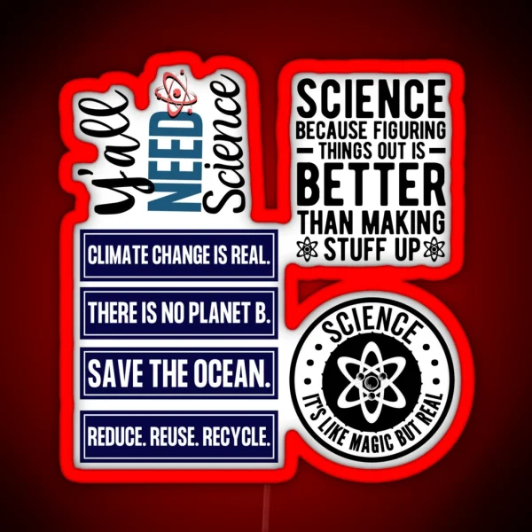 SCIENCE PACK RGB Neon Sign
