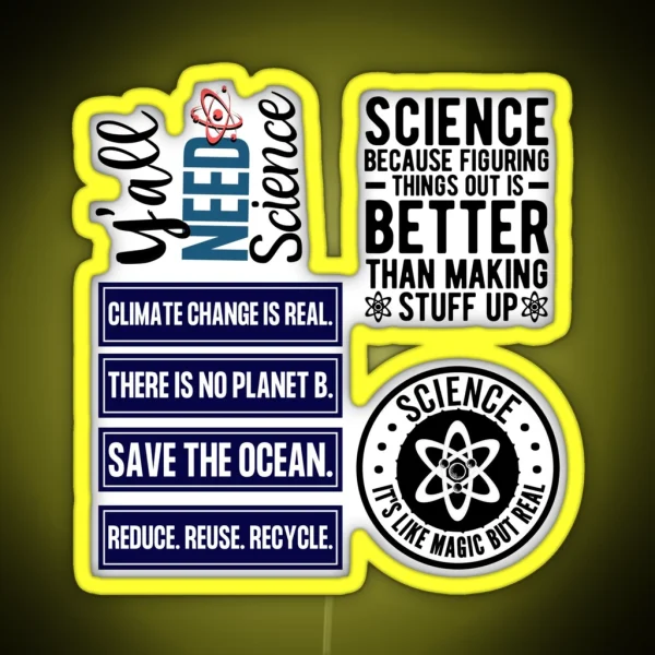 SCIENCE PACK RGB Neon Sign