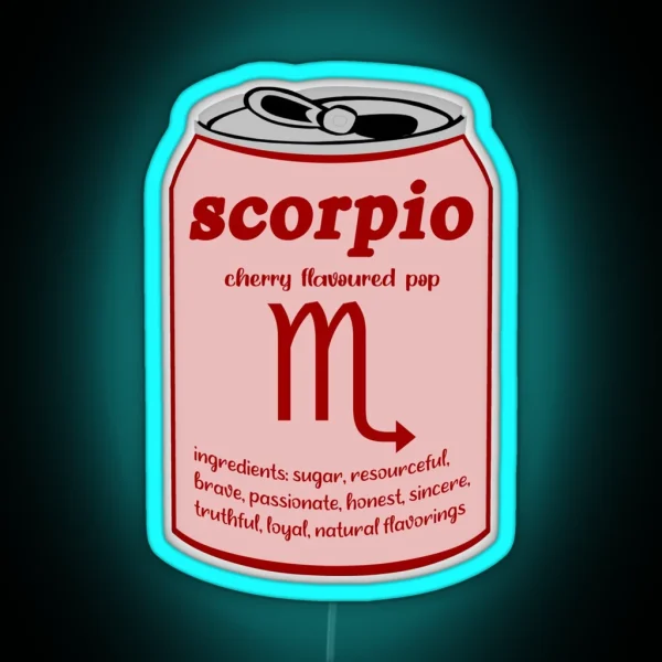 Scorpio Zodiac Sign Trendy VSCO Led RGB Neon Sign