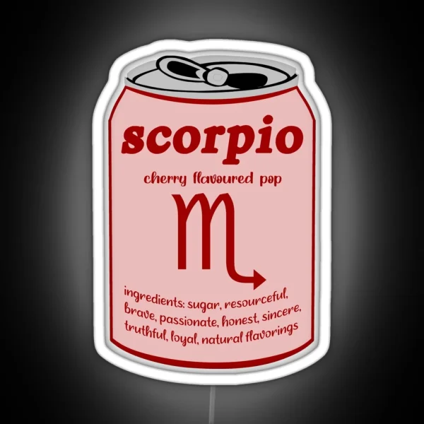 Scorpio Zodiac Sign Trendy VSCO Led RGB Neon Sign