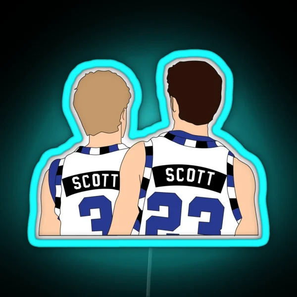 Scott Brothers Graphic One Tree Hill RGB Neon Sign