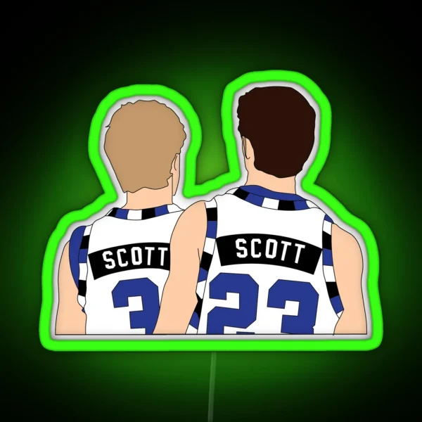 Scott Brothers Graphic One Tree Hill RGB Neon Sign