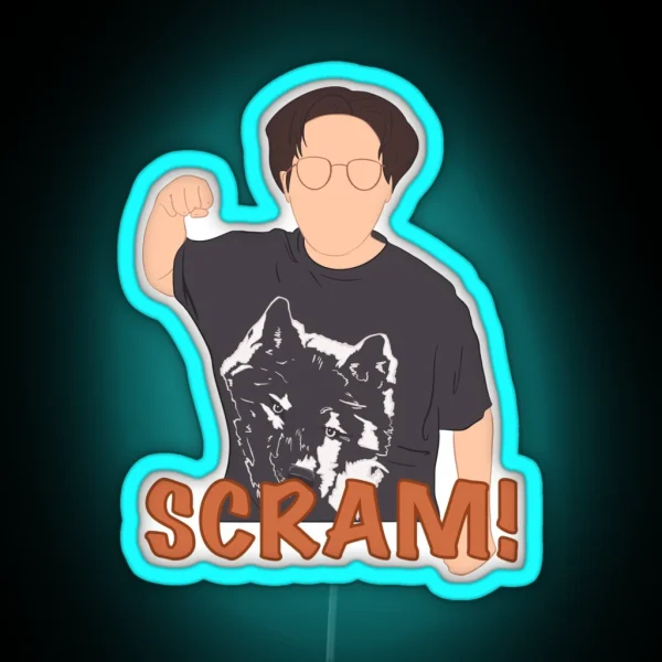 Scram Meme RGB Neon Sign