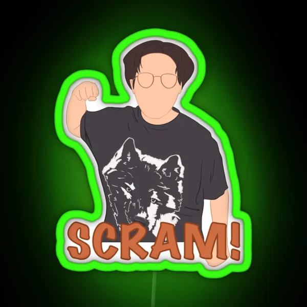 Scram Meme RGB Neon Sign