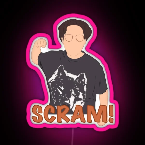 Scram Meme RGB Neon Sign