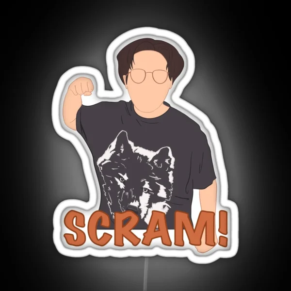 Scram Meme RGB Neon Sign