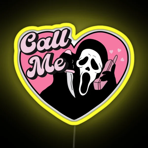 Scream Ghost Horror Movie Gothic Spooky Halloween RGB Neon Sign