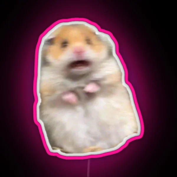 Screaming Hamster RGB Neon Sign