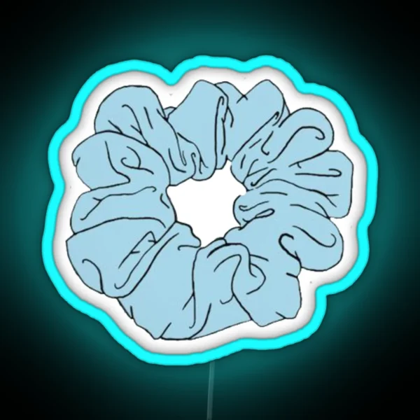 Scrunchie Led Blue RGB Neon Sign