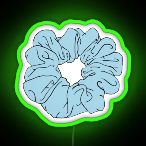 Scrunchie Led Blue RGB Neon Sign