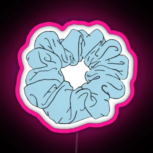 Scrunchie Led Blue RGB Neon Sign