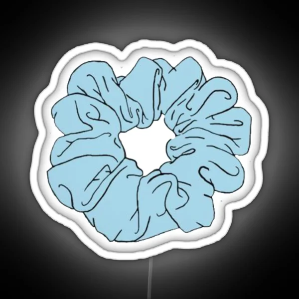 Scrunchie Led Blue RGB Neon Sign