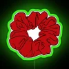 Neon scrunchie decorative wall art with colorful rgb lighting accents