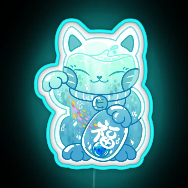 Sea Manekineko RGB Neon Sign
