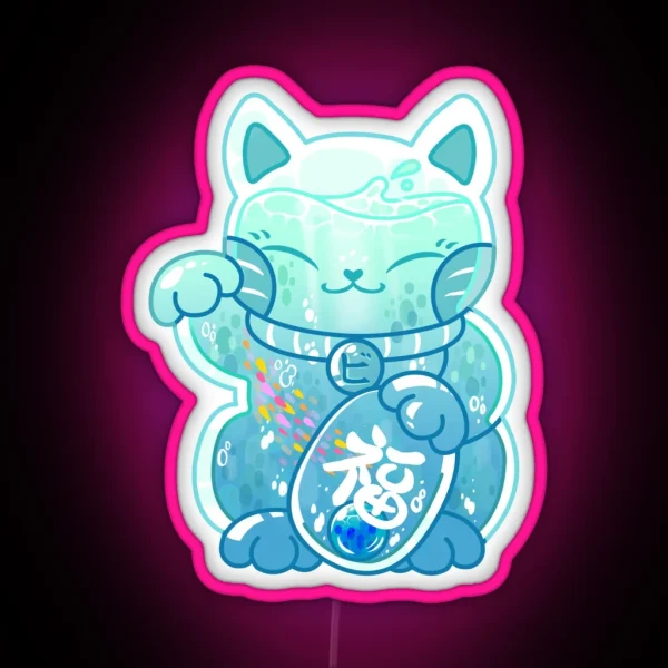 Sea Manekineko RGB Neon Sign