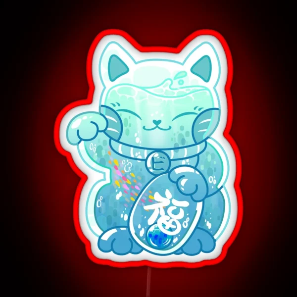 Sea Manekineko RGB Neon Sign