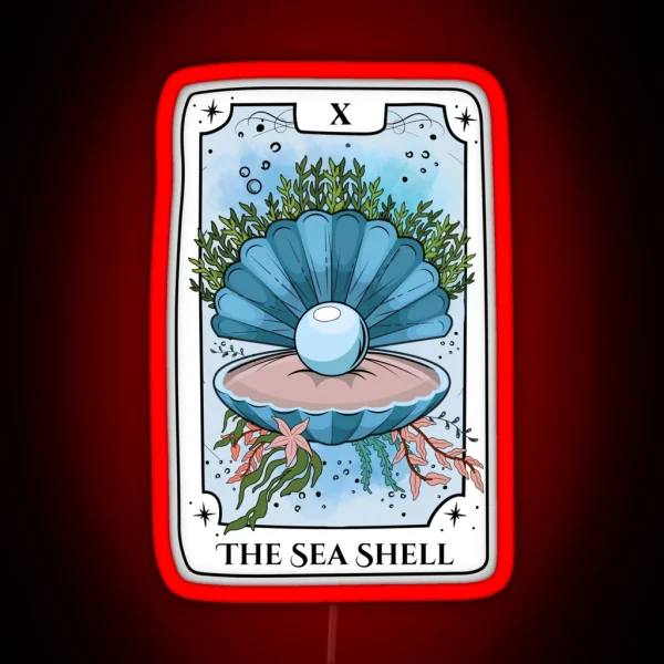 Sea Shell Tarot Card RGB Neon Sign