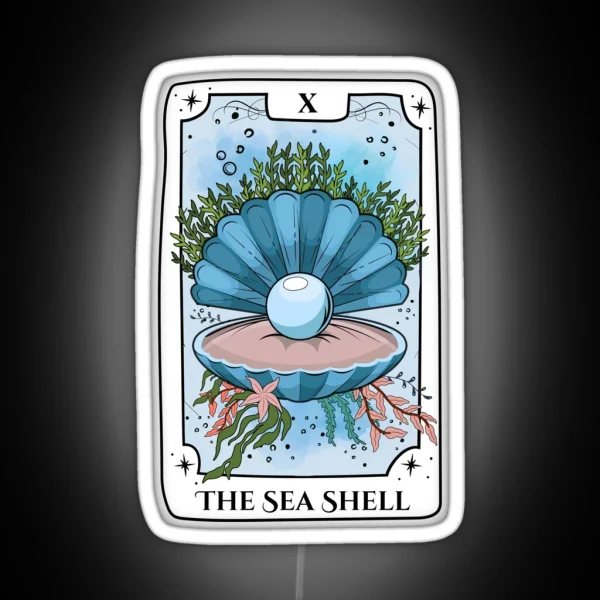 Sea Shell Tarot Card RGB Neon Sign