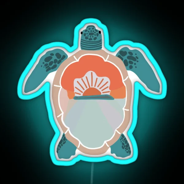 Sea Turtle RGB Neon Sign