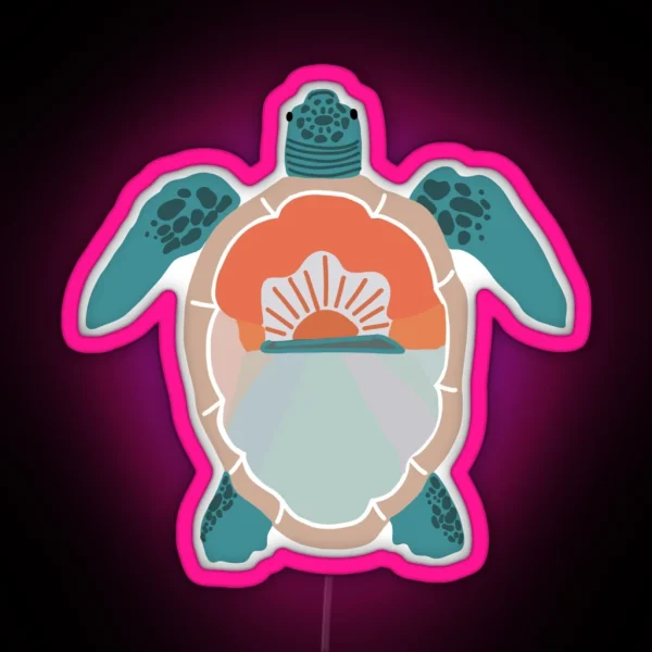 Sea Turtle RGB Neon Sign