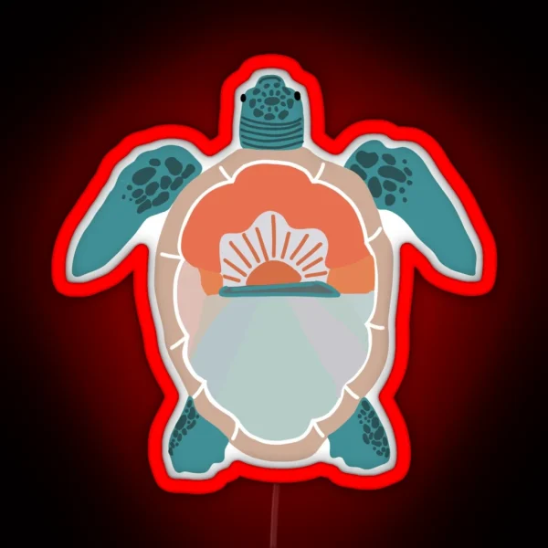 Sea Turtle RGB Neon Sign