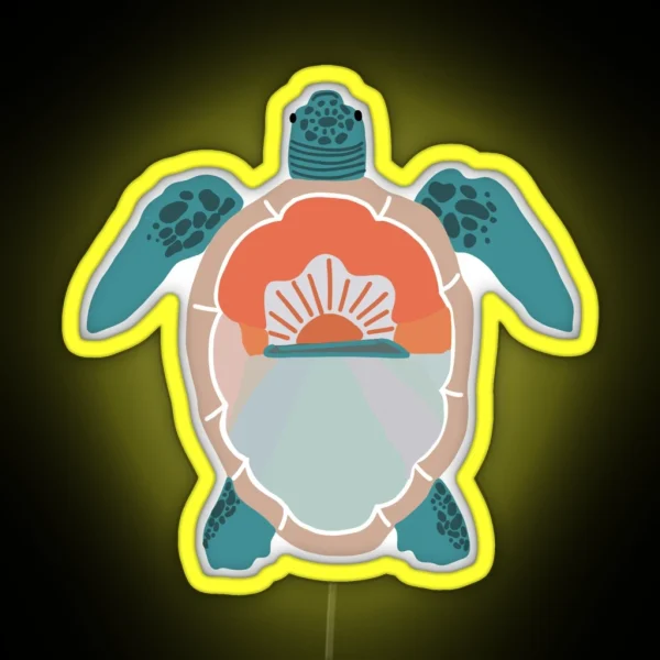 Sea Turtle RGB Neon Sign
