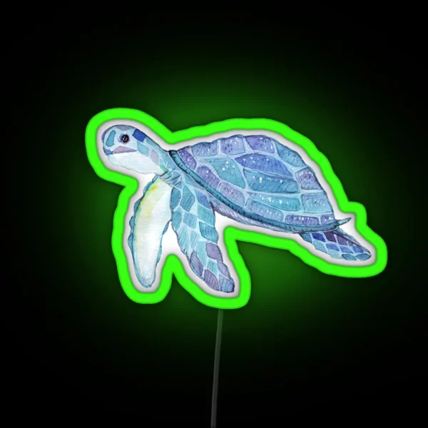 Sea Turtle RGB Neon Sign