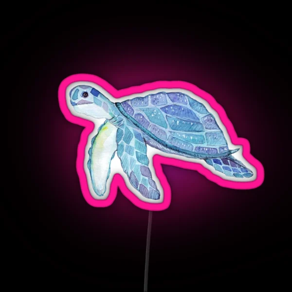 Sea Turtle RGB Neon Sign